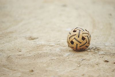 Close-up of sand on beach