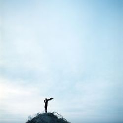 Man standing against sky