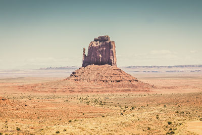 Rock formations in desert