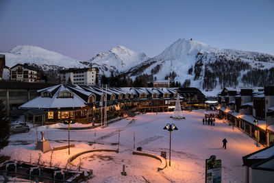 View of sestriere, italy