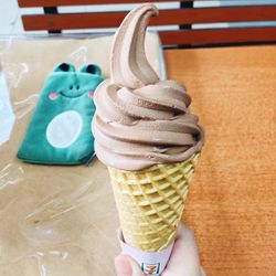 Close-up of ice cream cake