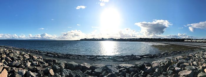 Panoramic view of sea against sky