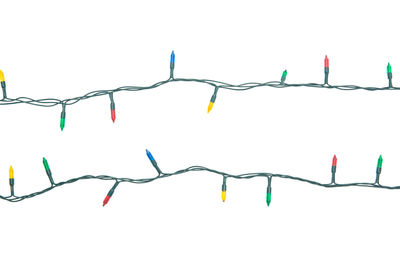 Close-up of decoration against white background