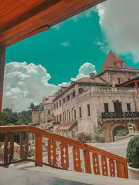 Low angle view of building against sky