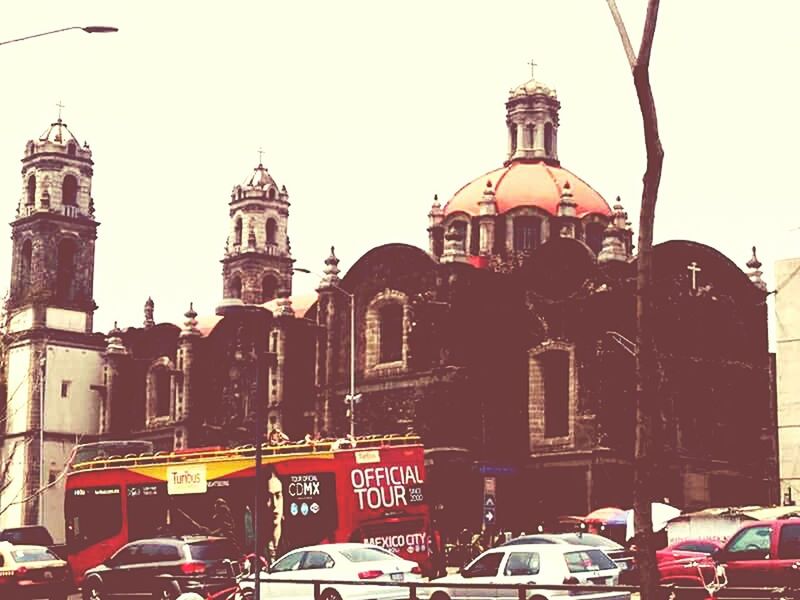 CHURCH AGAINST CLEAR SKY