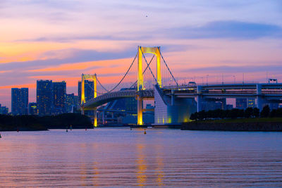 Rainbow bridge , tokyo japan