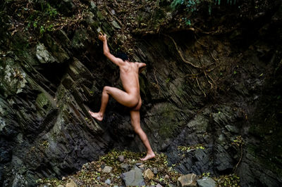 Man jumping in water