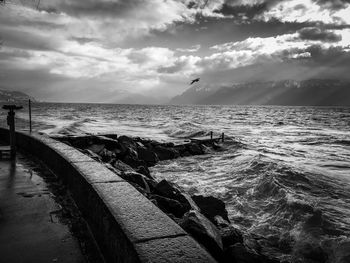 Scenic view of sea against sky