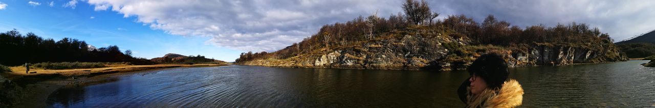 Panoramic shot of calm sea