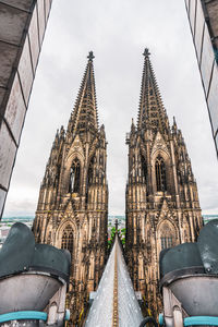 Low angle view of traditional building against sky