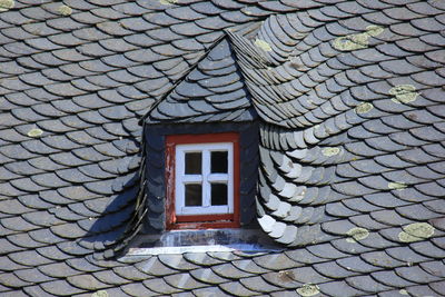 Low angle view of building roof