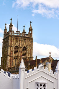 Low angle view of building against sky