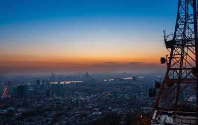 Cityscape at sunset