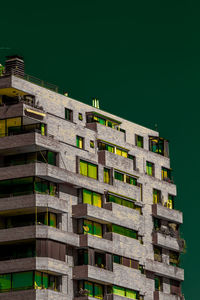 Low angle view of building against sky in city