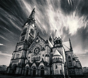 Low angle view of temple