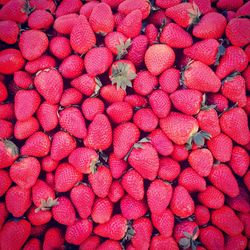 Full frame shot of strawberries