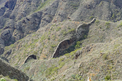 Mountain landscape between masca and teno at tenerife, canary islands, spain