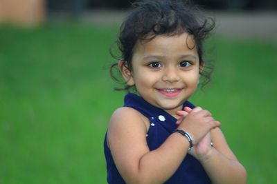 Portrait of smiling girl