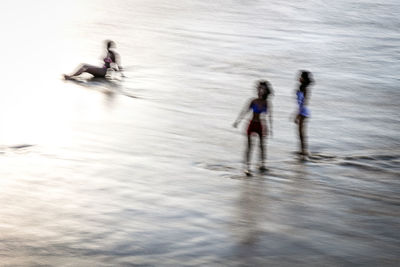 People enjoying in water