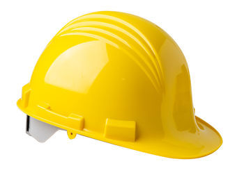 Close-up of yellow hat against white background