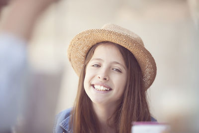 Portrait of a smiling young woman