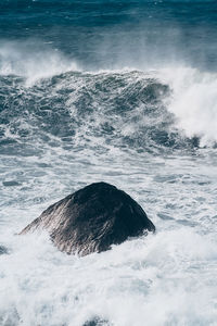 Scenic view of sea waves