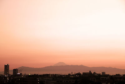 Cityscape at sunset