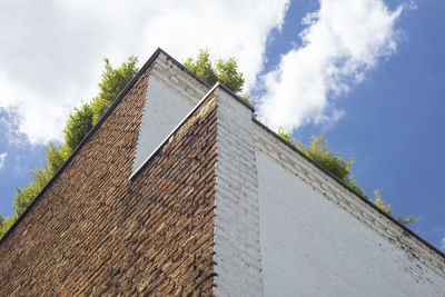 Low angle view of building against sky