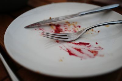 Close-up of food on plate