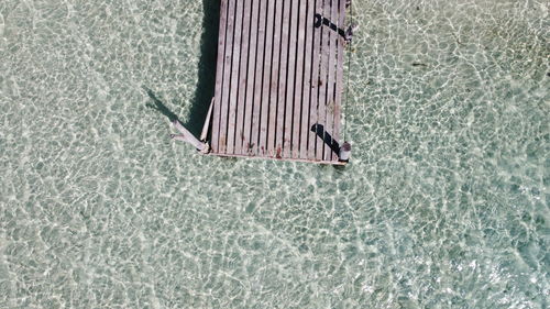 High angle view of lagoon 