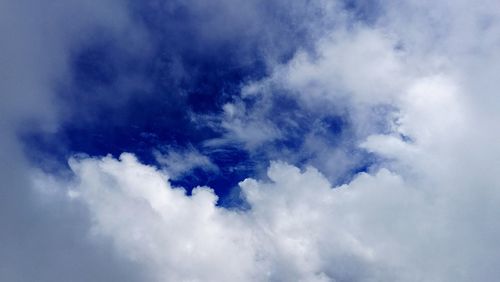 Low angle view of clouds in sky