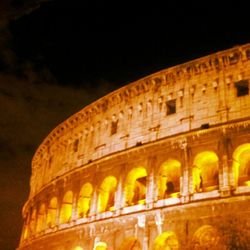 Low angle view of illuminated built structure