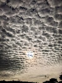 Scenic view of dramatic sky during sunset