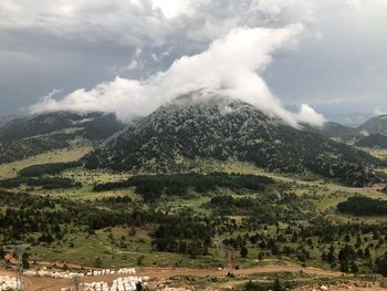 Scenic view of landscape against sky