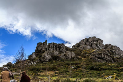 Scenic view of mountain against sky