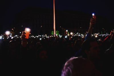 Crowd at music concert