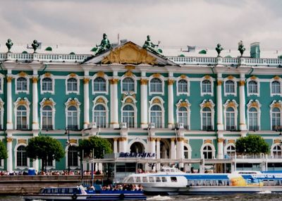 View of building against cloudy sky