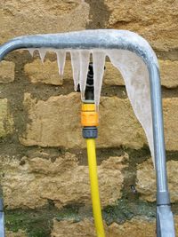 Close-up of water faucet