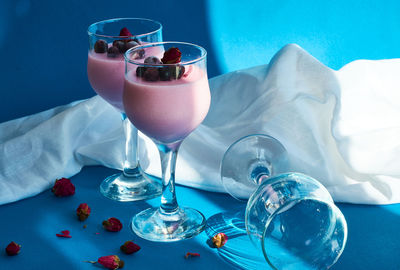 Close-up of drink on table