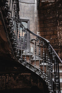 Low angle view of staircase of building