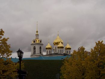 View of building against cloudy sky