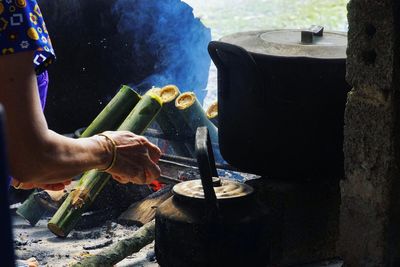 Man working on stage