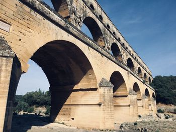 Low angle view of arch bridge