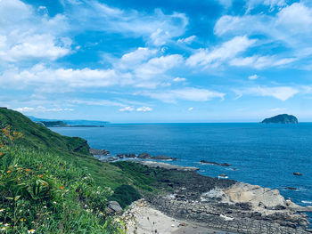 Scenic view of sea against sky