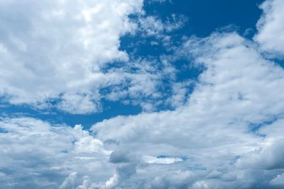 Low angle view of clouds in sky