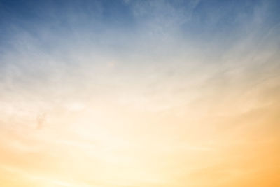 Low angle view of sky at sunset