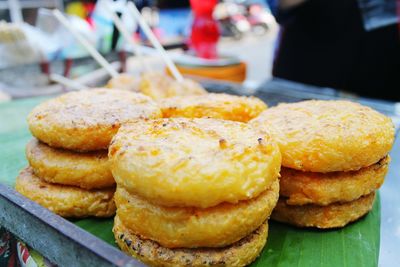 Close-up of food for sale at market