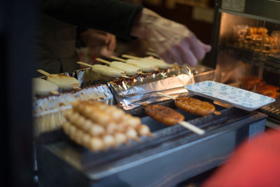 Close-up of food for sale at store