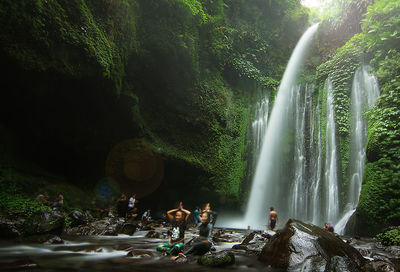 View of waterfall