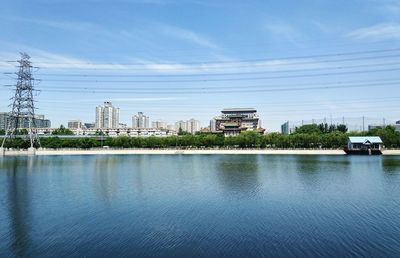 View of city at waterfront